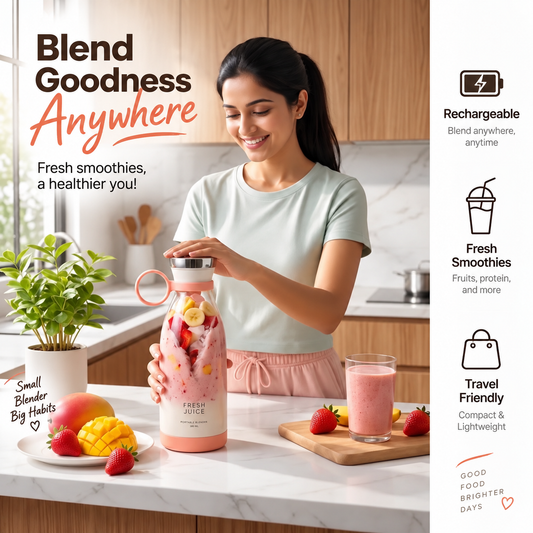 BlendRush™- Travel Portable Mini Juice Blender